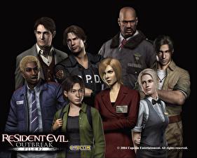 Papel de Parede Desktop Resident Evil Resident Evil Outbreak videojogo