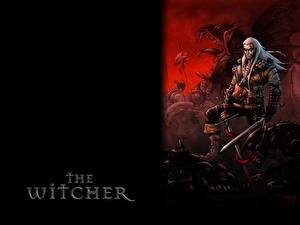 Bakgrundsbilder på skrivbordet The Witcher Geralt of Rivia dataspel