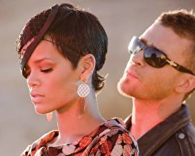 Bureaubladachtergronden Rihanna Justin Timberlake Muziek
