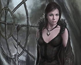 Bureaubladachtergronden Gothic Fantasy Fantasy Jonge_vrouwen