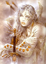 Image Luis Royo fog and gold