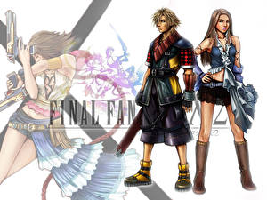 Bakgrundsbilder på skrivbordet Final Fantasy Final Fantasy X2 dataspel