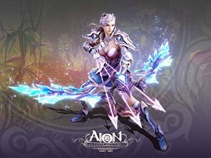 Image Aion: Tower of Eternity Archers Wooden arrow Bow weapon Games Girls