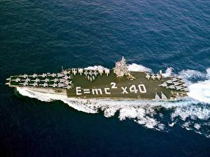 Bakgrundsbilder på skrivbordet Fartyg Hangarfartyg carriers USSEnterprise Militär