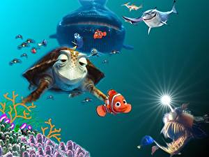 Papel de Parede Desktop Disney À Procura de Nemo Cartoons