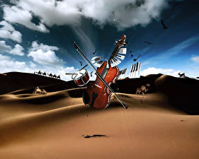 Bilder Violine 3D-Grafik