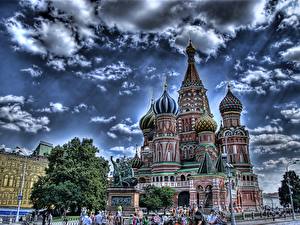 Bureaubladachtergronden Tempel Moskou Steden