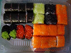 Fonds d'écran Fruits de mer Sushi Nourriture
