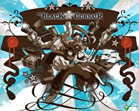 Bureaubladachtergronden The Black Corsair computerspel