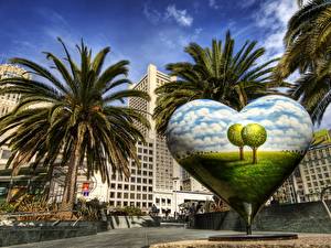 Bureaubladachtergronden Huizen Verenigde staten San Francisco Californië een stad