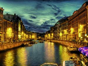 Desktop hintergrundbilder Haus Sankt Petersburg Städte