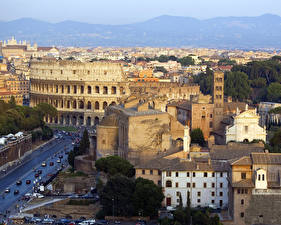 Bureaubladachtergronden Huizen Italië Rome
