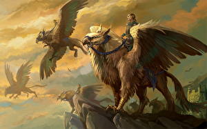 Fonds d'écran Magiques animaux Griffon mythologie Fantasy