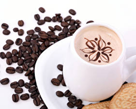 Bureaubladachtergronden Drank Koffie Cappuccino Graan spijs
