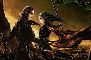 Hintergrundbilder Elfe Liebe Fantasy