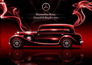 Desktop hintergrundbilder Mercedes-Benz Antik Autos