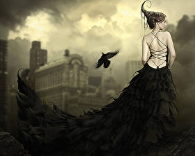 Hintergrundbilder Gothic Fantasy Fantasy Mädchens