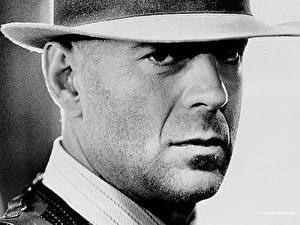 Bakgrundsbilder på skrivbordet Bruce Willis Hatt Ansikte Last Man Standing Filmer