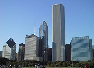 Картинки Здания США Чикаго город Города