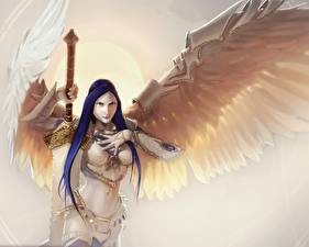 Images Angel Swords  Fantasy Girls