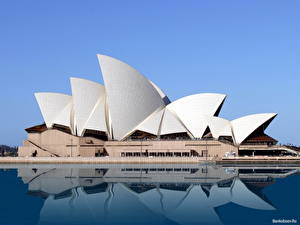 Bilder Australien Himmel Berühmte Gebäude Sydney  Städte