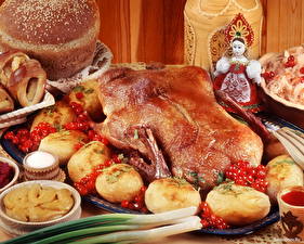 Pictures Meat products Roast Chicken Food