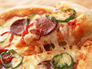Фотографии Пицца Часть Продукты питания