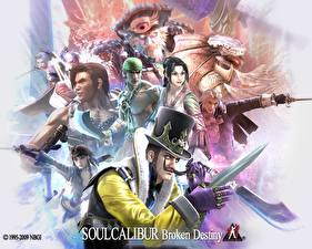 Bakgrundsbilder på skrivbordet Soul Calibur Soul Calibur Broken Destiny Datorspel