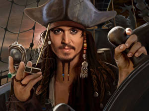 Fondos de escritorio Piratas del Caribe Johnny Depp Película