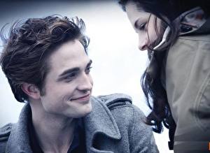 Bakgrundsbilder på skrivbordet The Twilight Saga Twilight Robert Pattinson Kristen Stewart Filmer