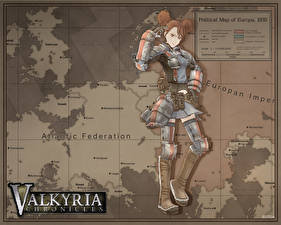 Bureaubladachtergronden Valkyria Chronicles - Computerspellen computerspel
