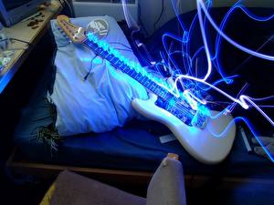 Papel de Parede Desktop Guitarra 3D Gráfica