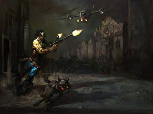 Bakgrundsbilder på skrivbordet Fallout 2 Datorspel