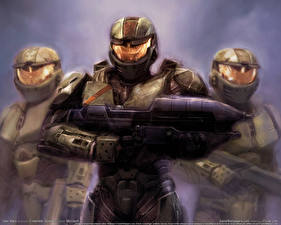 Bakgrundsbilder på skrivbordet Halo spel