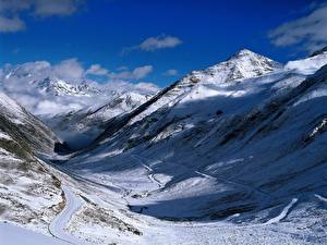 Hintergrundbilder Jahreszeiten Winter Berg Natur