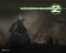 Bureaubladachtergronden Modern Warfare computerspel