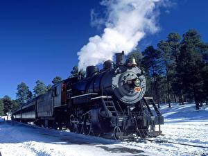 Fotos Züge Antik Lokomotive Rauch