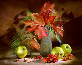 Bakgrundsbilder på skrivbordet Tabellinställning Frukt Äpplen Mat