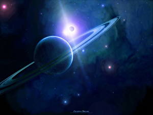 Bureaubladachtergronden Planeten Planetaire ring