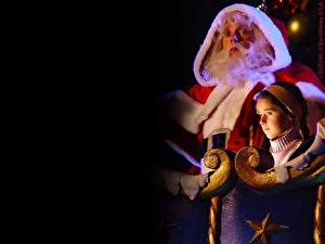 Sfondi desktop Giorno festivo Capodanno Babbo Natale Barbuti