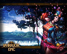 Papel de Parede Desktop Warrior Epic videojogo