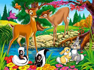 Bakgrundsbilder på skrivbordet Disney Bambi