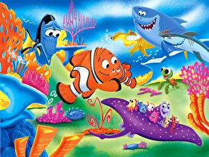 Bakgrundsbilder på skrivbordet Disney Hitta Nemo