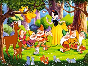 Wallpaper Disney Snow White and the Seven Dwarfs