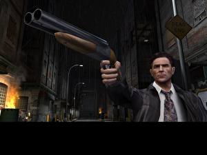 Bakgrundsbilder på skrivbordet Max Payne Datorspel