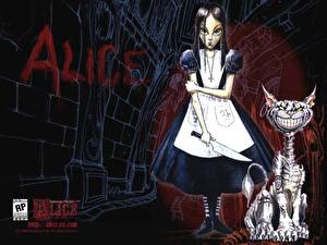 Bureaubladachtergronden Alice American McGee's Alice computerspel