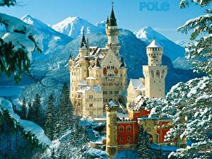 Wallpaper Castle Germany Neuschwanstein Cities