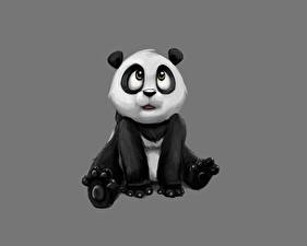 Sfondi desktop Panda gigante cartone animato