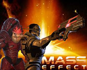 Bakgrundsbilder på skrivbordet Mass Effect Datorspel