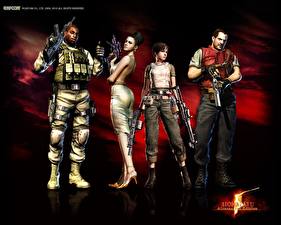 Bakgrundsbilder på skrivbordet Resident Evil Resident Evil 5 Datorspel